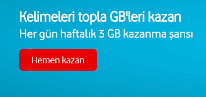 🎉 Vodafone’dan Yepyeni Kelime Oyunu: Çılgın Kelime Avı ile 3GB Kazan! 🚀